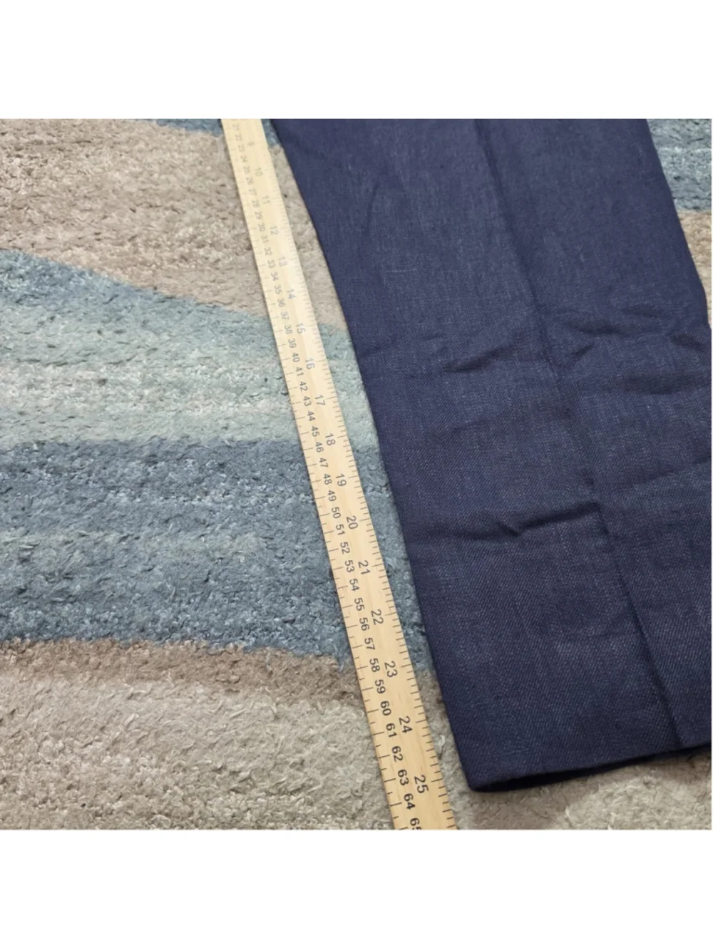 The Anthology Pants Mens Japanese Linen IT54 Navy Drawstring Pleated Italy